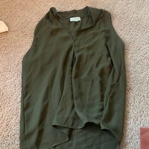 Camo Green sleeveless top perfect for a casual look size:S